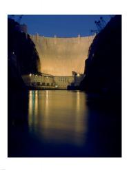 Hoover Dam at night | Obraz na stenu