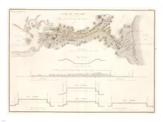 Canal du Cape-Cod Massachusetts, 1834 map | Obraz na stenu