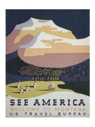 See America Welcome to Montana | Obraz na stenu