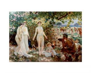 Judgment of Paris he goddesses Athena, Hera and Aphrodite | Obraz na stenu