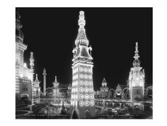 Night in Luna Park, Coney Island, NY | Obraz na stenu