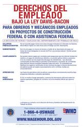 Employee Rights Under the Davis-Bacon Act Spanish Version 2012 | Obraz na stenu