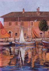 Sailboats On The Canal | Obraz na stenu