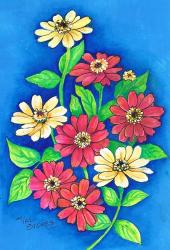 Miniature Autumn Zinnias | Obraz na stenu