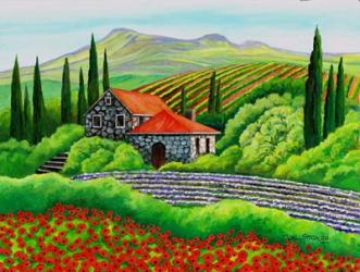 Tuscany Poppies | Obraz na stenu