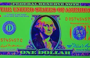 Close-Up Detail American Dollar Bil | Obraz na stenu