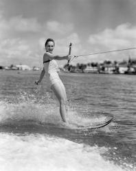 1950s Smiling Woman In Bathing Suit | Obraz na stenu