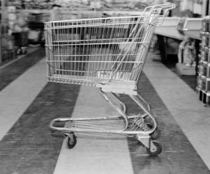 1960s Empty Shopping Cart | Obraz na stenu