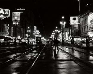 1950s Night Scene Canal Street New Orleans Louisiana Usa | Obraz na stenu