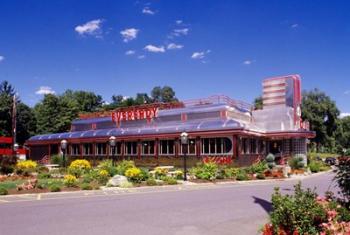 1990S Classic Art Deco Style Diner Hyde Park Ny Usa | Obraz na stenu