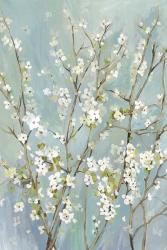 Teal Almond Blossoms | Obraz na stenu