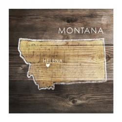Montana Rustic Map | Obraz na stenu
