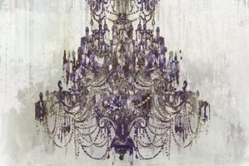 Plum Chandelier on White | Obraz na stenu