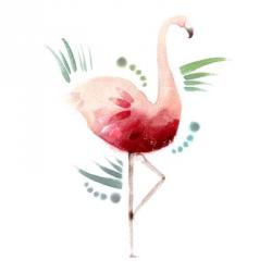 Tropical Icons Flamingo | Obraz na stenu