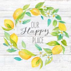 Our Happy Place Lemon Wreath | Obraz na stenu