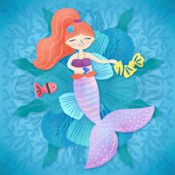 Mermaid Red Hair | Obraz na stenu