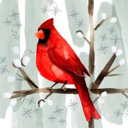 Christmas Hinterland I Cardinal | Obraz na stenu