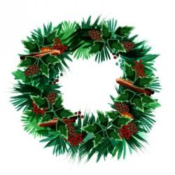 Christmas Hinterland IV Wreath | Obraz na stenu