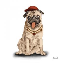 Pugs in Hats I | Obraz na stenu