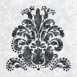 Textured Damask II on white | Obraz na stenu