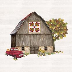 Fall Barn Quilt III | Obraz na stenu