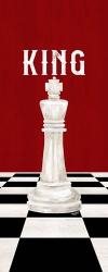 Rather be Playing Chess Pieces Red Panel V-King | Obraz na stenu