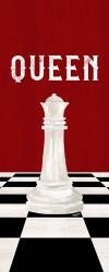 Rather be Playing Chess Pieces Red Panel VI-Queen | Obraz na stenu