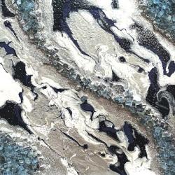 Blue Silver Marble II | Obraz na stenu