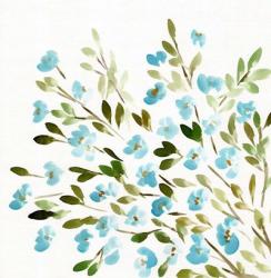 Sketchy Blossoms Blue | Obraz na stenu