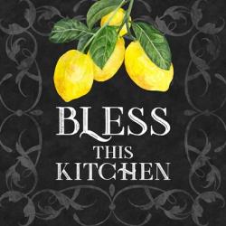 Live with Zest sentiment I-Bless this Kitchen | Obraz na stenu