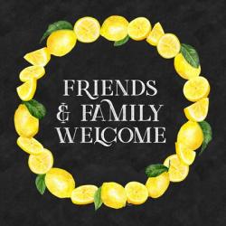 Live with Zest wreath sentiment III-Friends & Family | Obraz na stenu