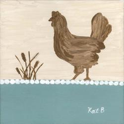 Out to Pasture I-Brown Chicken | Obraz na stenu