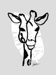 Inked Safari Leaves III-Giraffe 1 | Obraz na stenu