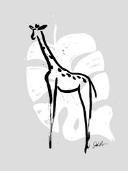 Inked Safari Leaves IV-Giraffe 2 | Obraz na stenu