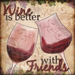 Wine With Friends II | Obraz na stenu