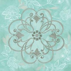 Jacobean Damask Blue/Gray II | Obraz na stenu