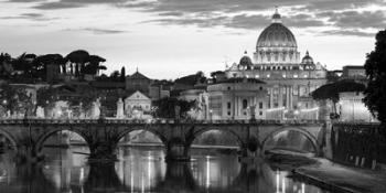 Night View at St. Peter's Cathedral, Rome | Obraz na stenu