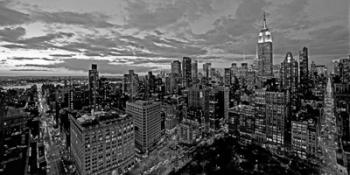 Chelsea and Midtown Manhattan (BW detail) | Obraz na stenu