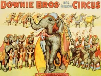 Downie Bros. Big 3 Ring Circus, 1935 | Obraz na stenu