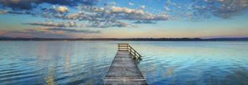 Boat Ramp And Filigree Clouds, Bavaria, Germany | Obraz na stenu