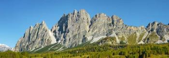 Pomagagnon and Larches in Autumn, Cortina d'Ampezzo, Dolomites, Italy | Obraz na stenu