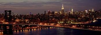 Midtown Manhattan and Williamsburg Bridge 1 | Obraz na stenu