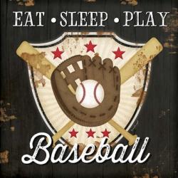 Eat, Sleep, Play, Baseball | Obraz na stenu