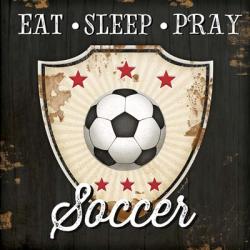 Eat, Sleep, Pray, Soccer | Obraz na stenu