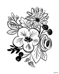 Flower Sketch III | Obraz na stenu