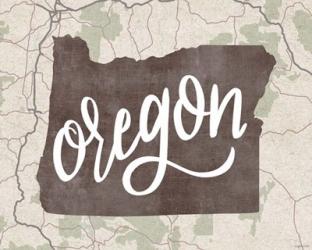 Oregon Map | Obraz na stenu