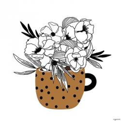 Mustard Flower Mug | Obraz na stenu