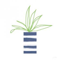 Striped Pot II | Obraz na stenu