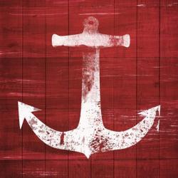 Red and White Anchor | Obraz na stenu