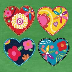 Multi Painted Hearts | Obraz na stenu